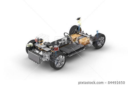 Electric car system, under carriage chassis. 84491650