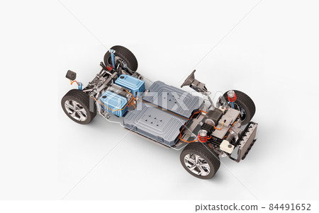 Electric car system, under carriage chassis. Electric car system, under carriage chassis. 84491652