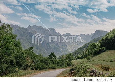 A view of the accursed mountains in the Grebaje Valley. Prokletije, also known as the Albanian Alps and the Accursed Mountains, is a mountain range on the Balkan peninsula, extending from northern A view of the accursed mountains in the Grebaje Valley. Prokletije, also known as the Albanian Alps and the Accursed Mountains, is a mountain range on the Balkan peninsula, extending from northern 84491706