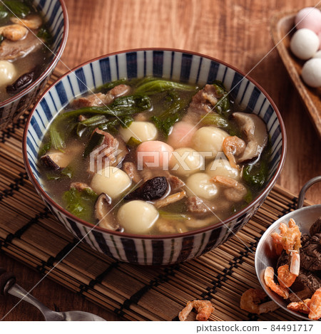 Tang Yuan Winter Solstice Red White Pink Tang yuan タンユエン 団子 84491717