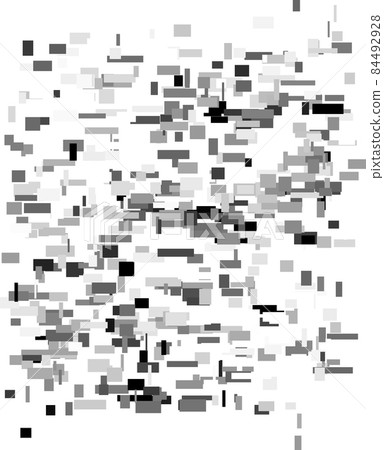 Monochrome glitch vector overlay. TV and Computer screen error. 84492928