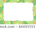 Christmas card, wreath frame 84493555