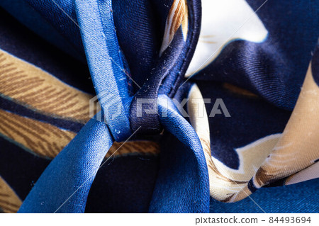 blue robe with belt, background. Macro, texture blue robe with belt, background. Macro, texture 84493694
