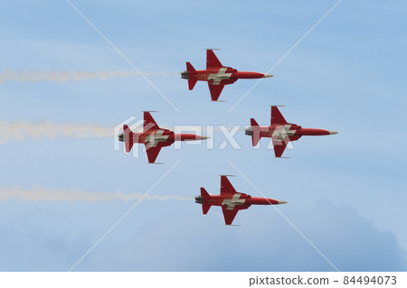 Swiss Air Force Acrobat Team "Patroille Switzerland" Diamond Formation Swiss Air Force Acrobat Team "Patroille Switzerland" Diamond Formation 84494073