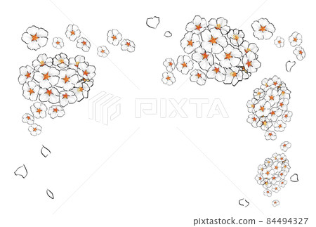 New Year! Hanabira of cherry blossoms in full bloom is scattered at the entrance ceremony (above) 84494327