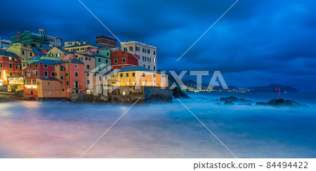 Night view of Boccadasse 84494422