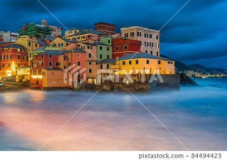 Night view of Boccadasse 84494423