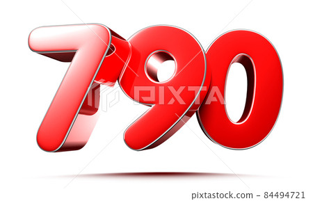 number 790 red. 84494721