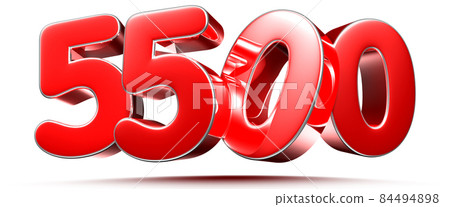 number 5500 red. 84494898