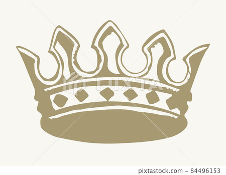 Precious golden crown. Vector drawing Precious golden crown. Vector drawing 84496153