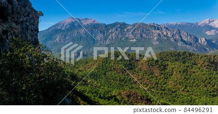 Mediterranean mountain landscape on the southern coast of Turkey Mediterranean mountain landscape on the southern coast of Turkey 84496291
