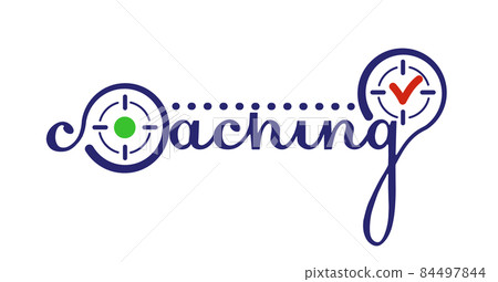 stylized text coaching linear style stylized text coaching linear style 84497844