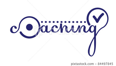 stylized text coaching  linear 84497845