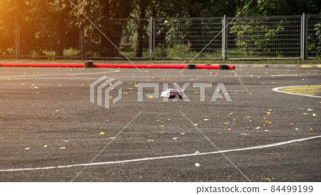 car sport, radio-controlled car moving along the asphalt road, car sport competition, radio 84499199