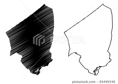 Cebu City (Republic of the Philippines, Central Visayas Region) map vector illustration, scribble sketch City of Cebu map 84499346