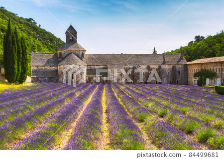 Ancient monastery Abbaye Notre-Dame de Senanque Notre-Dame de Senanque abbey in Vaucluse, France Ancient monastery Abbaye Notre-Dame de Senanque Notre-Dame de Senanque abbey in Vaucluse, France 84499681