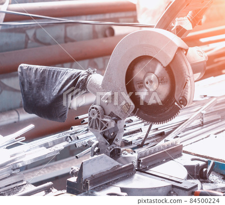 production of pvc windows, circular saw for cutting metal profiles, cutting production of pvc windows, circular saw for cutting metal profiles, cutting 84500224