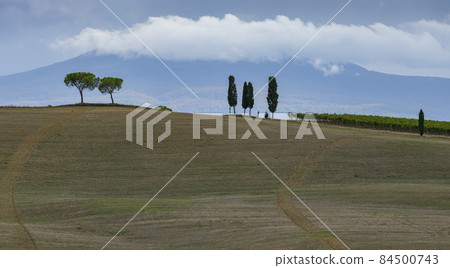 Picturesque autumn landscape, Tuscany, Italy, Europe Picturesque autumn landscape, Tuscany, Italy, Europe 84500743