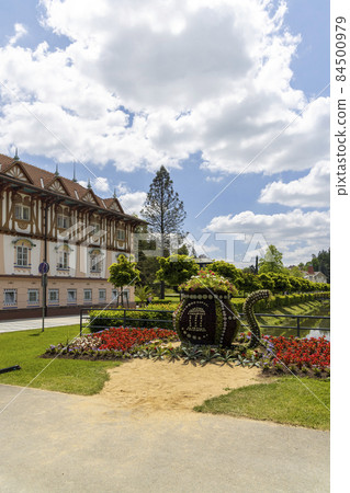 Luhacovice, picturesque spa town in Southern Moravia, Czech Republic 84500979