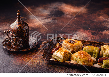 Traditional turkish, arabic sweets baklava 84502001