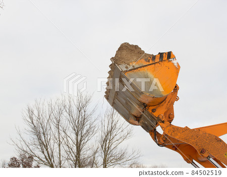a full bucket of earth raised to the sky a full bucket of earth raised to the sky 84502519