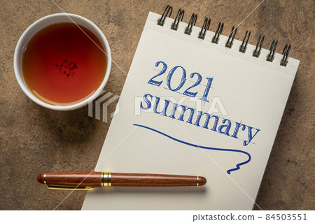 2021 summary - writing in a notebook 2021 summary - writing in a notebook 84503551