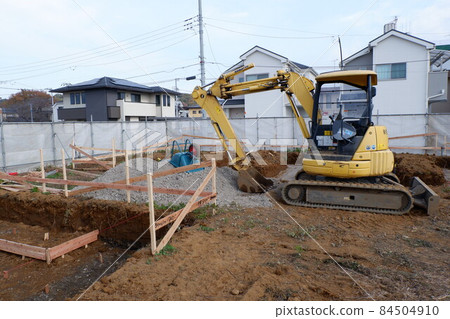 Housing construction site Housing construction site 84504910
