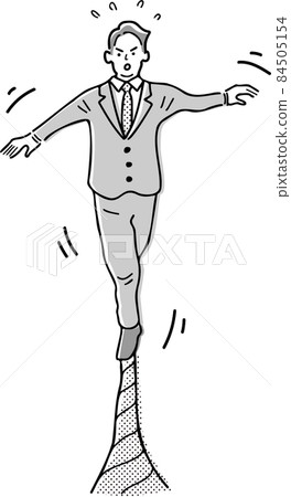 一個穿西裝走鋼絲的男人 84505154
