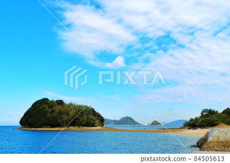 【山口縣】Suo-Oshima 的能量點，通往新宮島的沙洲路 84505613