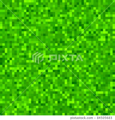 Pixel grass texture background, green retro square grass pattern 84505683