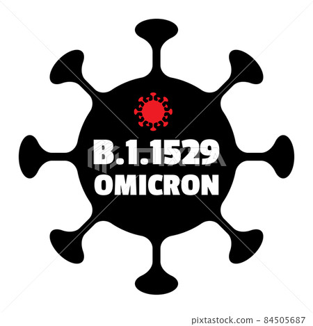 B.1.1529 Omicron Virus Icons 84505687