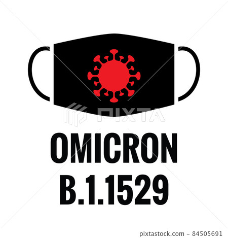 B.1.1529 Omicron Virus Icons 84505691