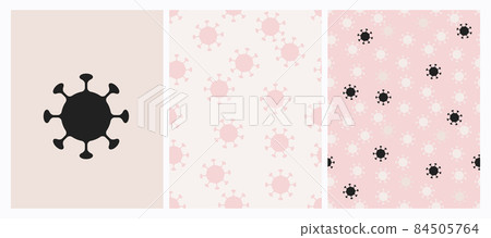 Coronavirus seamless pattern. Corona virus texture background Coronavirus seamless pattern. Corona virus texture background 84505764