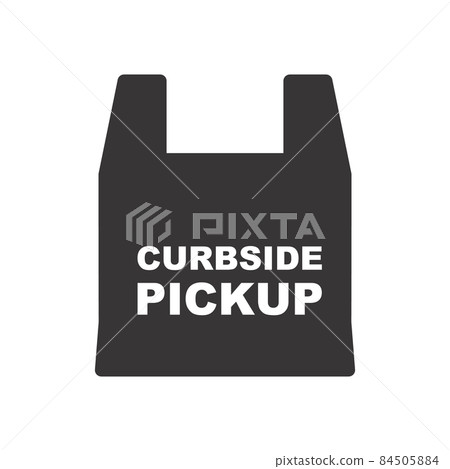 Shopping Bag with Curbside Pickup Inscription 84505884