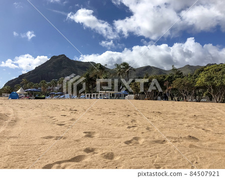 Playa de Las Teresitas the famous beach in Tenerife, Canary Islands, Spain Playa de Las Teresitas the famous beach in Tenerife, Canary Islands, Spain 84507921