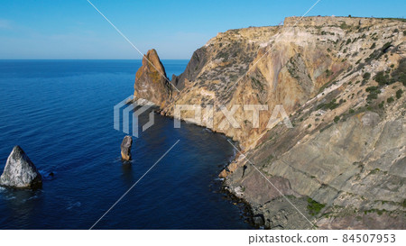 Ocean coast view and blue sky Ocean coast view and blue sky 84507953