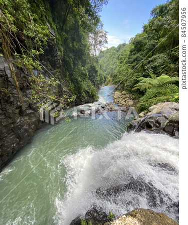 Aling-Aling Waterfall, Bali, Indonesia - stock photo Aling-Aling Waterfall, Bali, Indonesia - stock photo 84507956