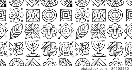Talavera seamless pattern. Ethnic Background 84508380