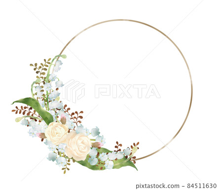 玫瑰和鈴蘭框架 玫瑰和鈴蘭框架 84511630