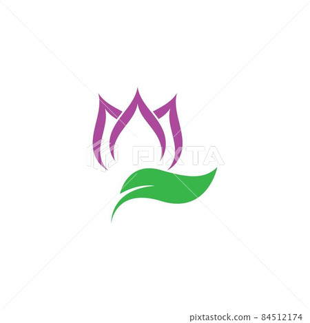 Lotus flowers illustration Lotus flowers illustration 84512174