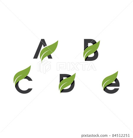 Initial letter with leaf Initial letter with leaf 84512251