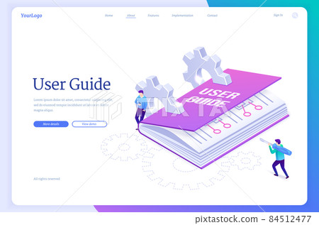 User guide isometric landing page, manual book User guide isometric landing page, manual book 84512477