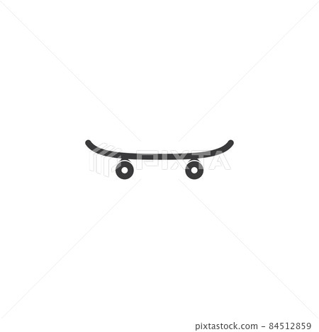Skateboard icon vector 84512859