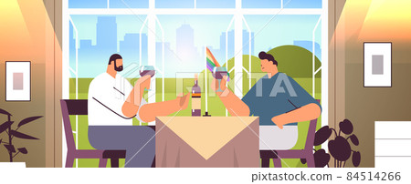 gays couple drinking wine two guys spending time together transgender love LGBT community concept gays couple drinking wine two guys spending time together transgender love LGBT community concept 84514266