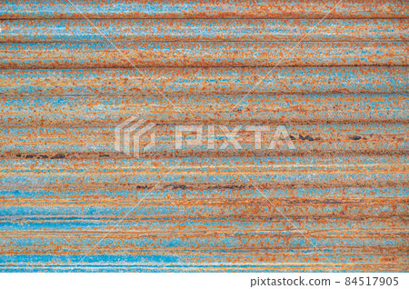 Rusted blue tin plate Rusted blue tin plate 84517905