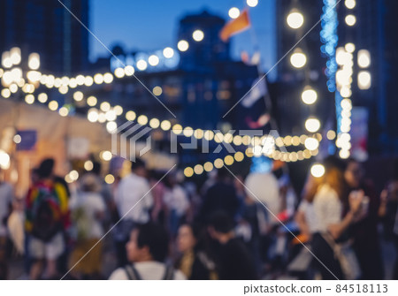 Festival Event Party outdoor People Blur Background Festival Event Party outdoor People Blur Background 84518113