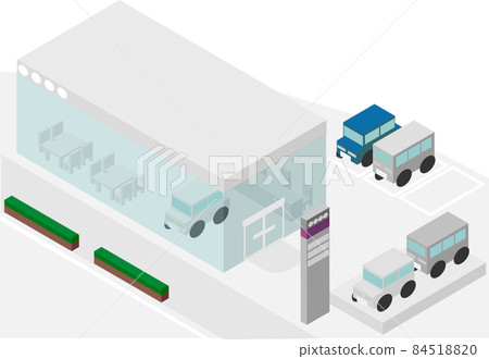 Isometric car dealership 84518820