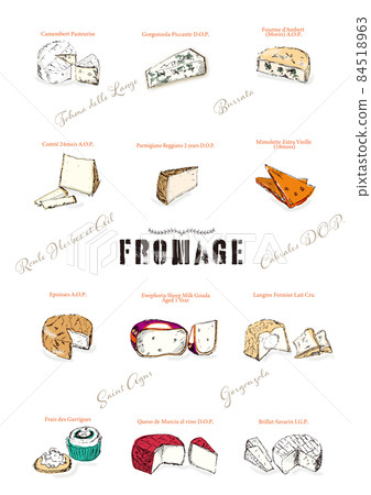 World cheese_cheeses_fromage World cheese_cheeses_fromage 84518963