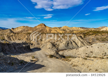 Tabernas desert, Desierto de Tabernas near Almeria, andalusia region, Spain Tabernas desert, Desierto de Tabernas near Almeria, andalusia region, Spain 84519926