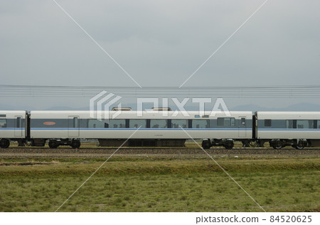 Hokuriku Main Line Mikawa-Kaga Kasama JR West 681 series W02 formation (Kanazawa) ④ Saha 681-208 Sea side 84520625